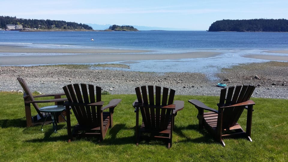Tides Out! Go for stroll.  All kinds of shells and baby crabs.
