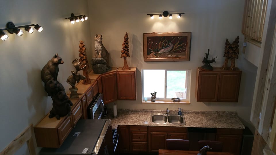 Nature scene viewed from loft