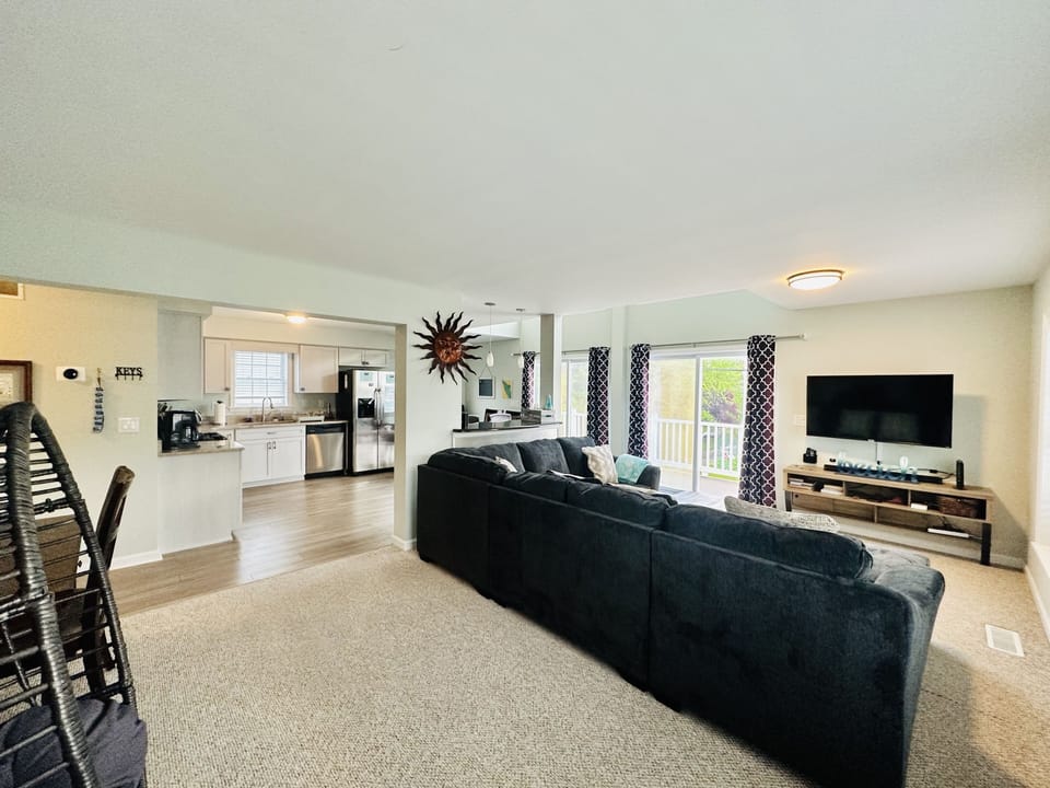 Living and kitchen on second floor