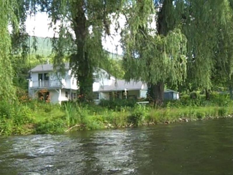 View of the house from the Battenkill