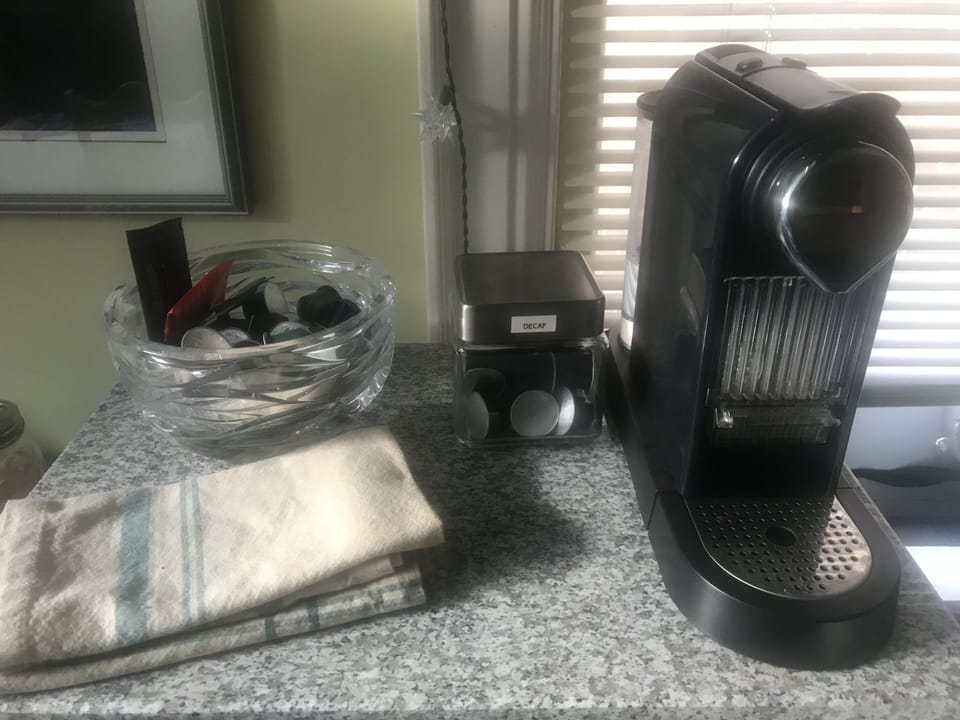 Nespresso maker on the 3rd floor
