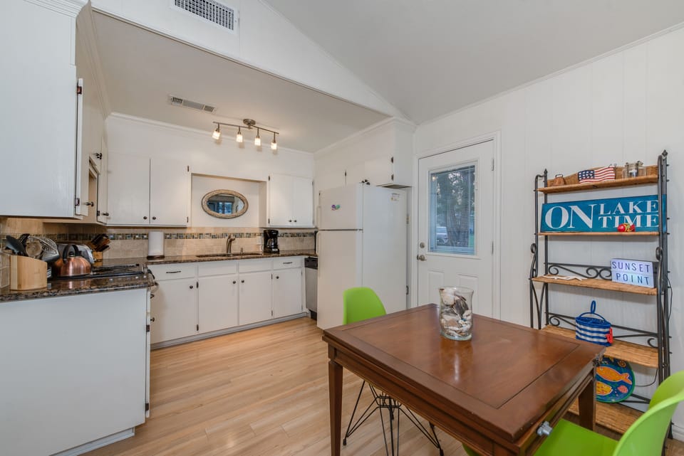 Dining area and kitchen