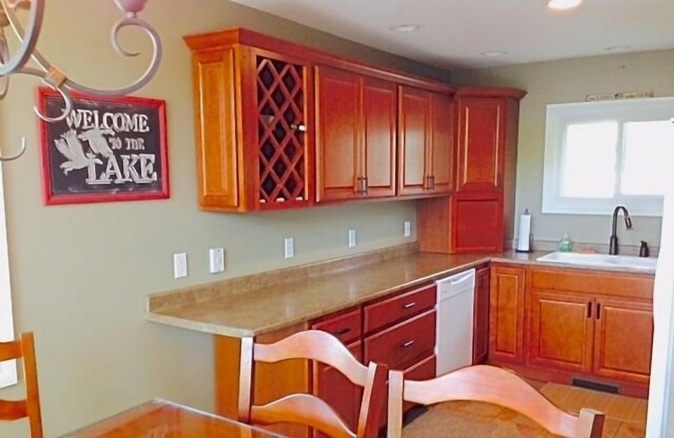 Stocked and organized kitchen