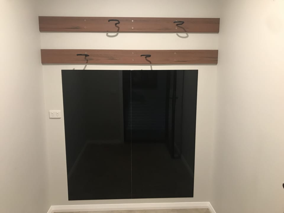 Lock up storage and hanging space for up to 4 bikes