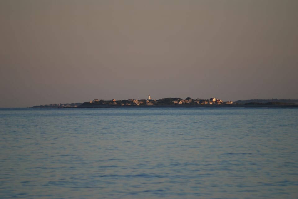 Looking south towards Gurnet Point, Saquish Neck, Plymouth (zoom lens)