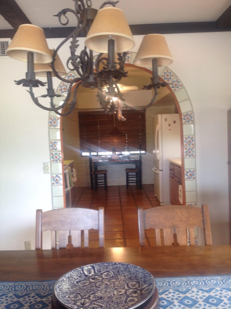 Dining area looking towards kitchen