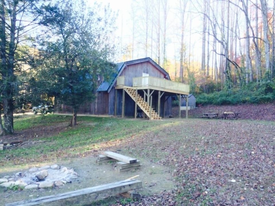 Beautiful rustic barn with loft overlooking valley. 