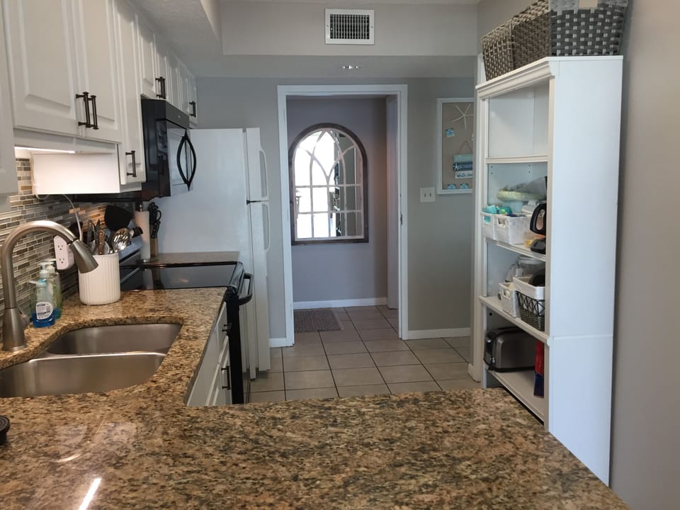 Kitchen with storage space