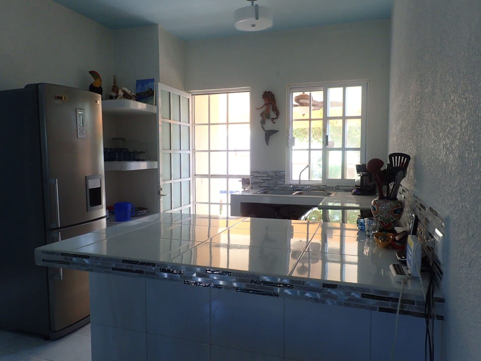Newly renovated kitchen - full of natural light ! Extra outlets for your devices