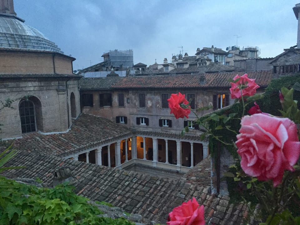 View of Chiostro del Bramante from the Main Terrace, second floor