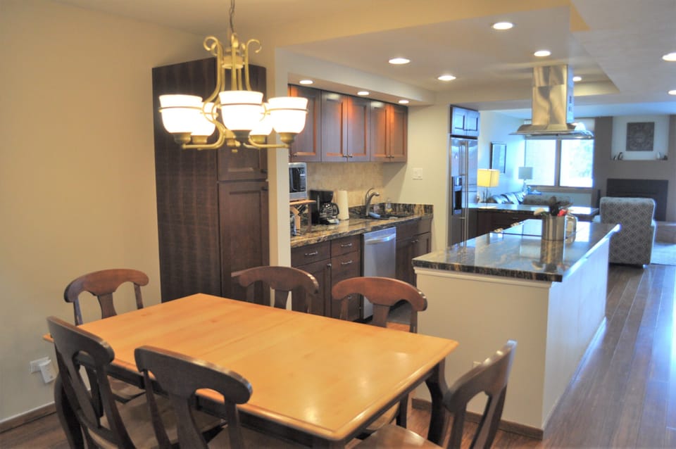 Dining area looking toward kitchen and living room