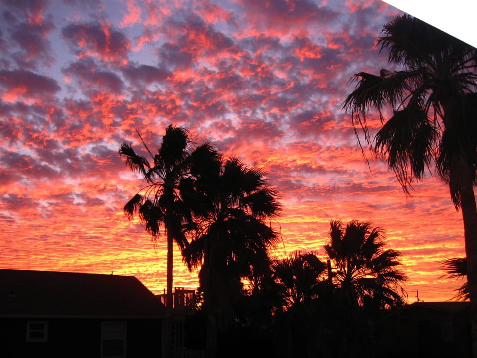 Christmas Sunrise from the Back Porch.