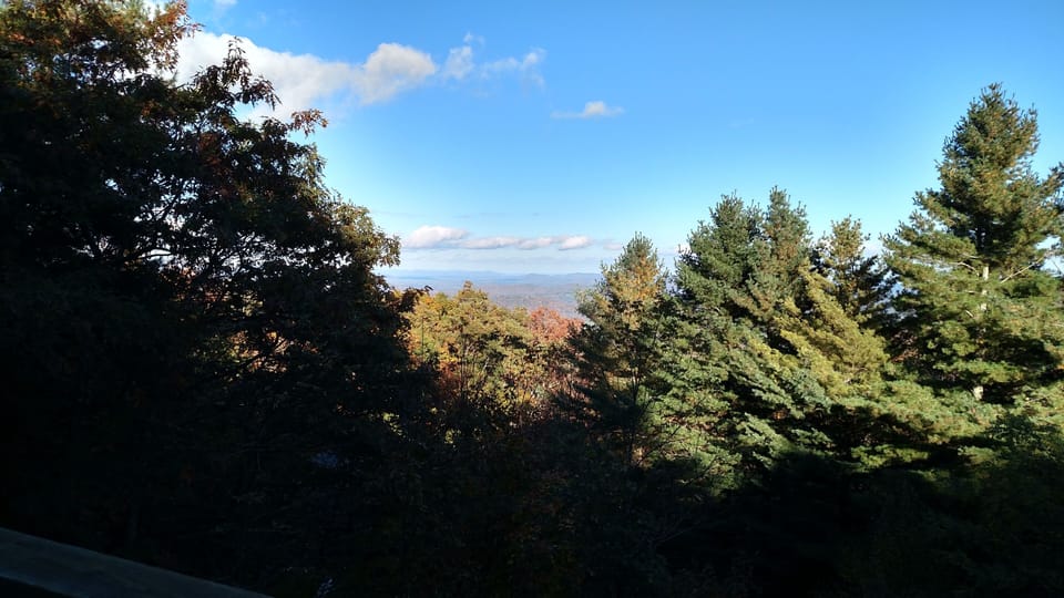 View from outside deck, be sure and view at stars at night.