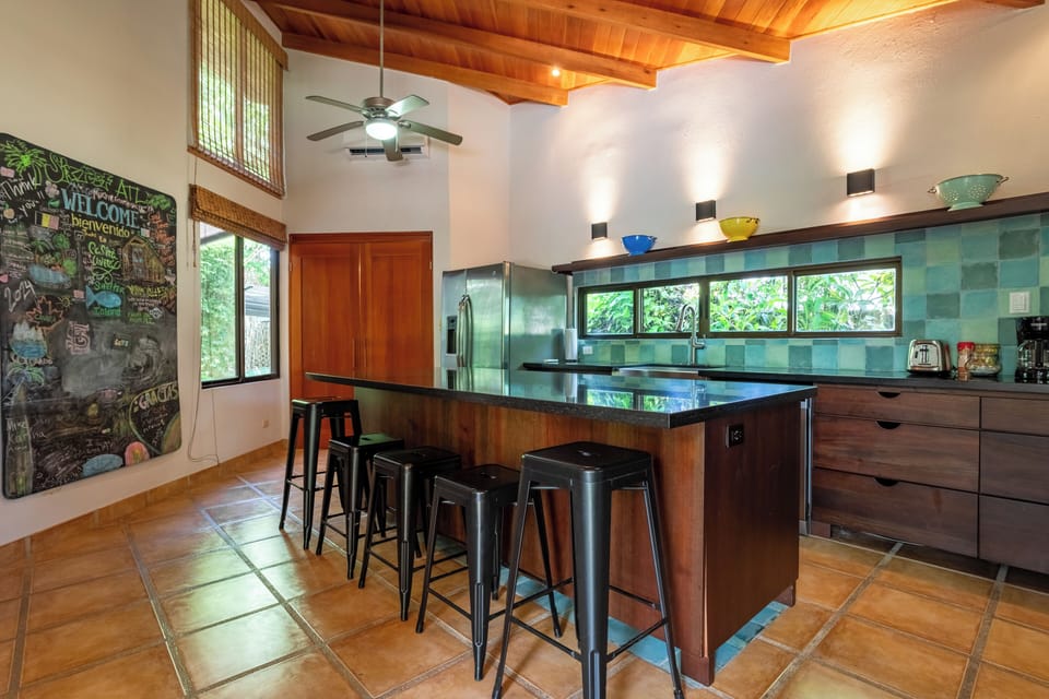 Fully stocked kitchen with ac