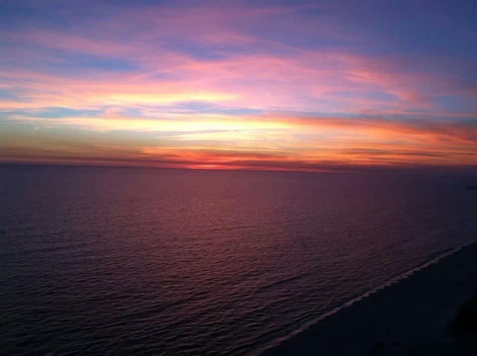 Sunset from balcony