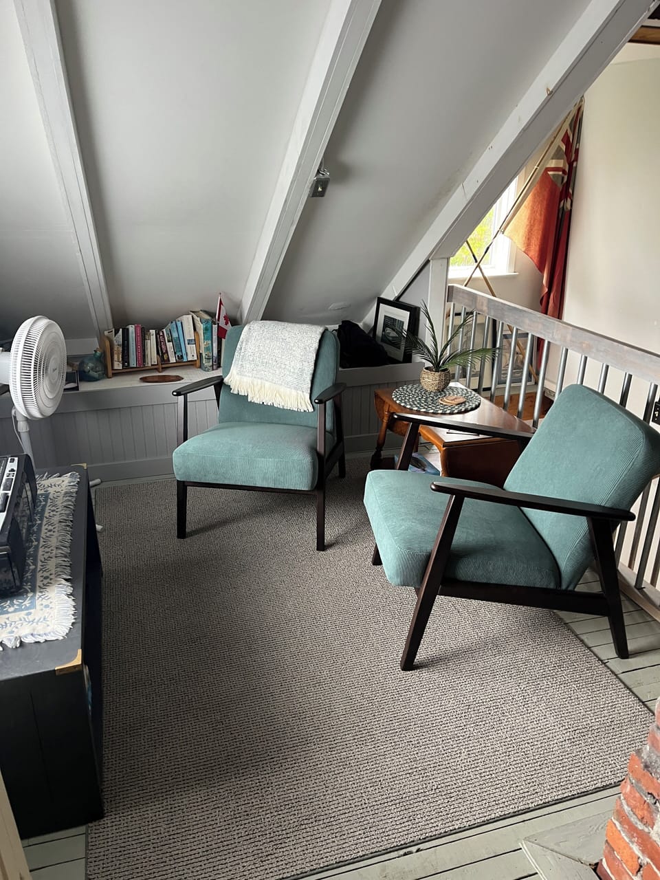 Loft seating area