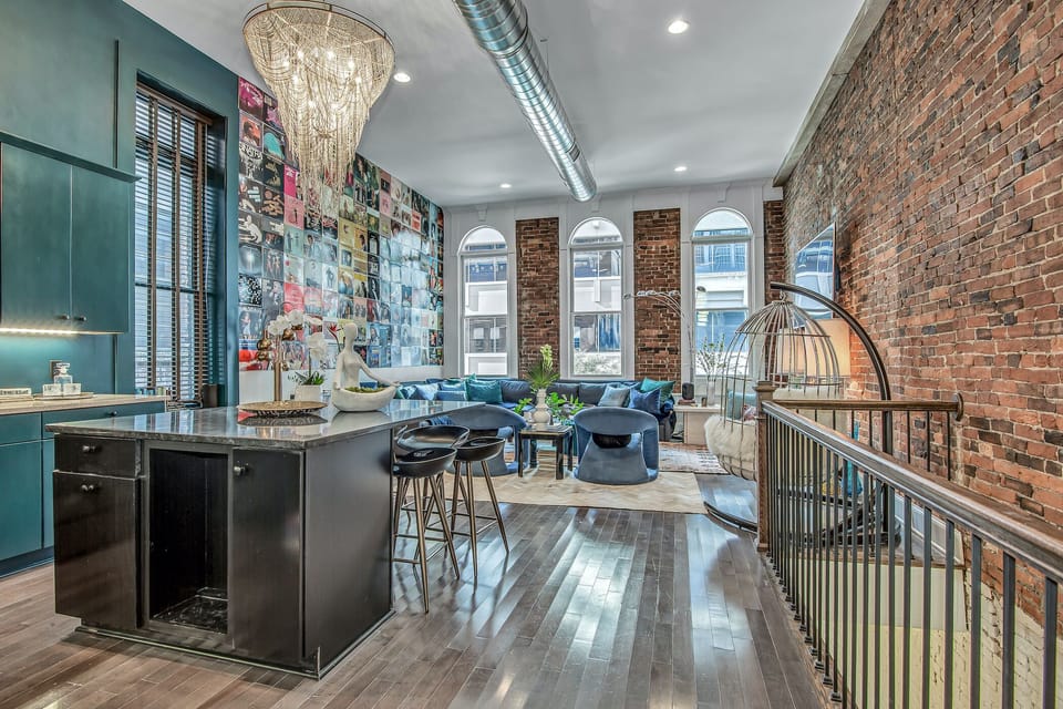Main entry into the spacious kitchen and living room areas