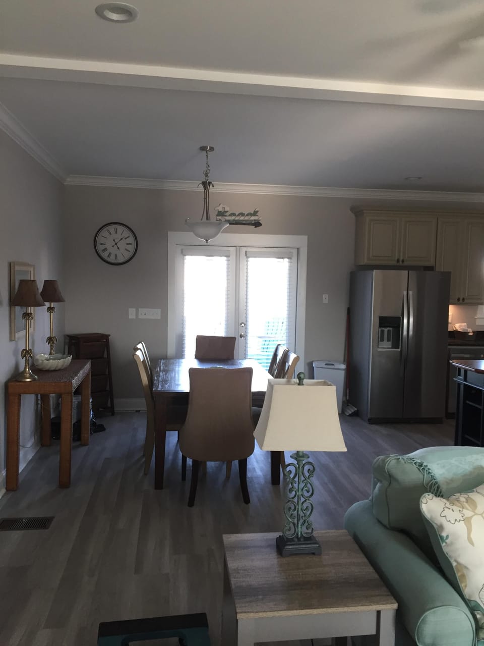 Indoor Dining area is open to kitchen and living areas