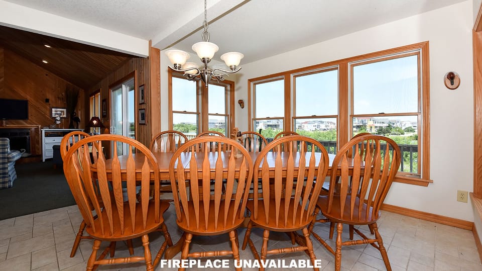 Kitchen with views