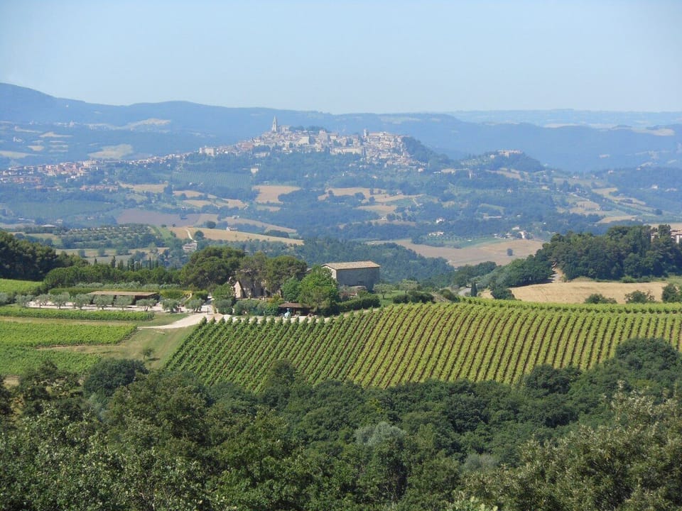 The view of Todi from Sant'Antimo