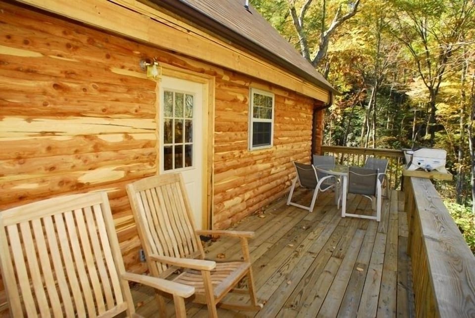 rear deck for grilling and dining