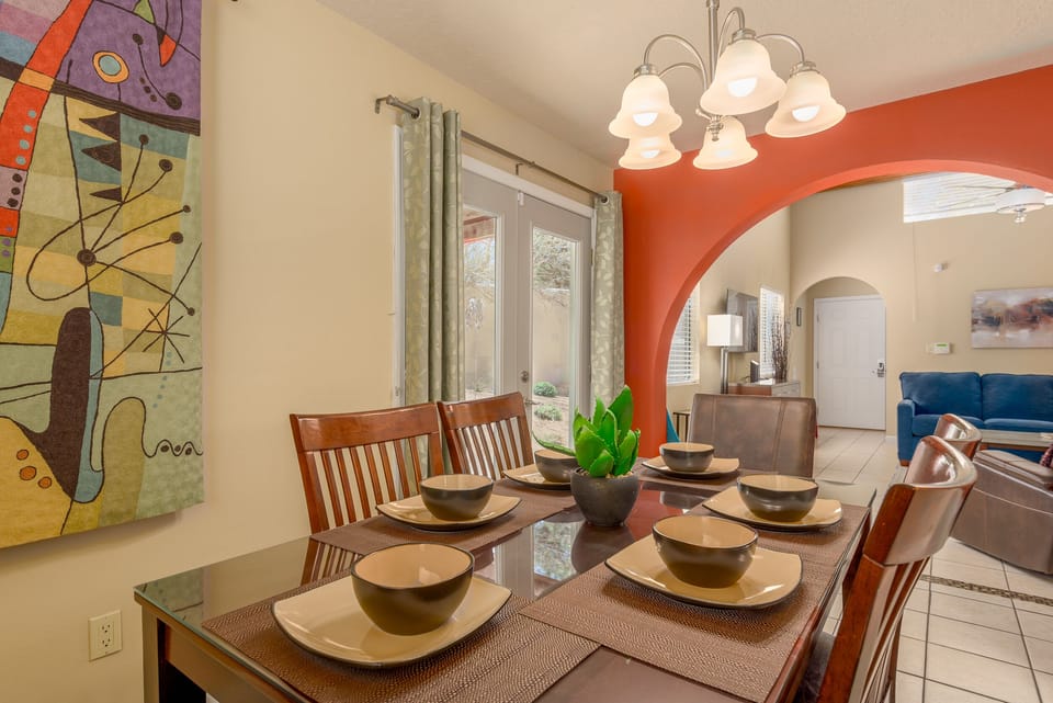 You will enjoy morning coffee looking out at the natural garden