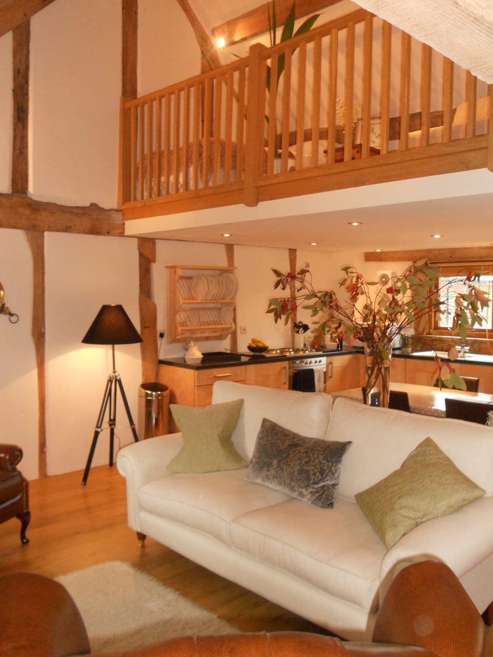 A view up to the gallery