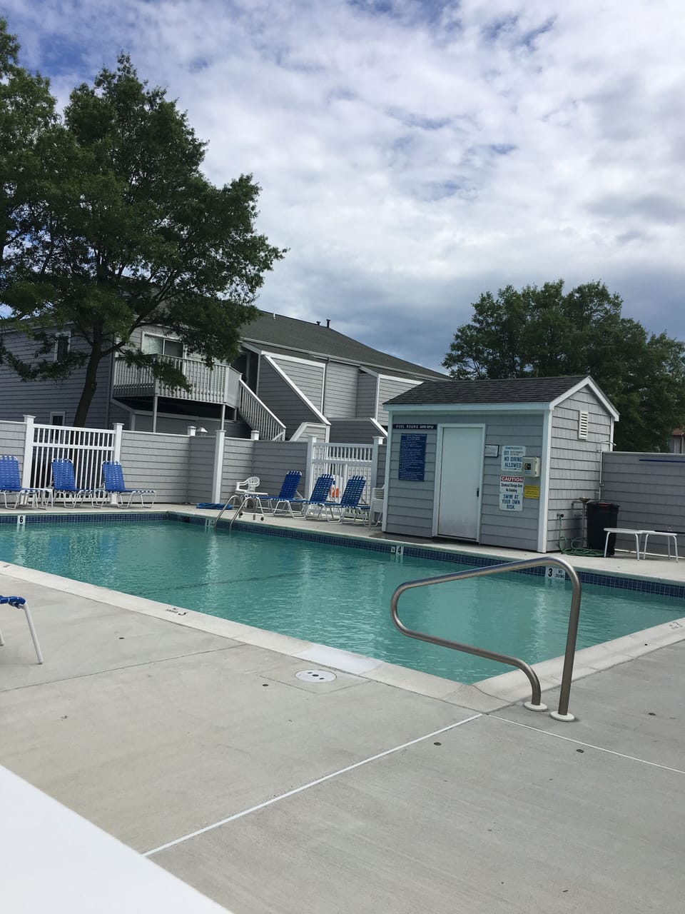 Swimming pool clean and maintained for your enjoyment.