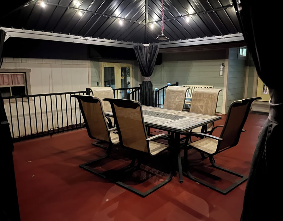 Patio Gazebo at Night