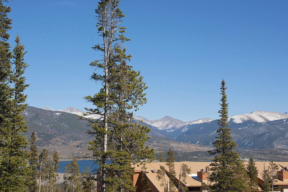 View of Keystone Ski Area & Dillon Lake from both Bedrooms.
