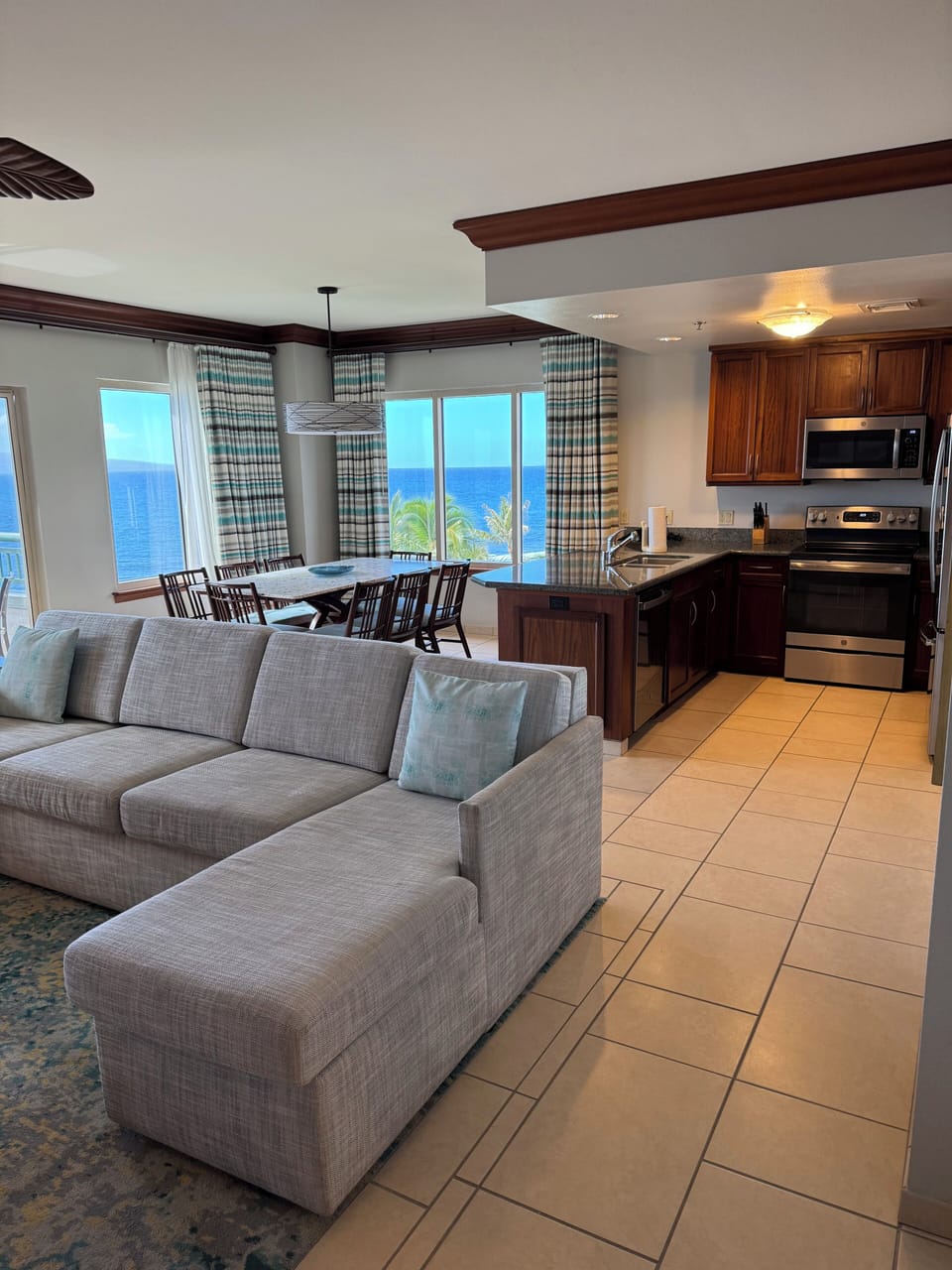 Family room and Kitchen area