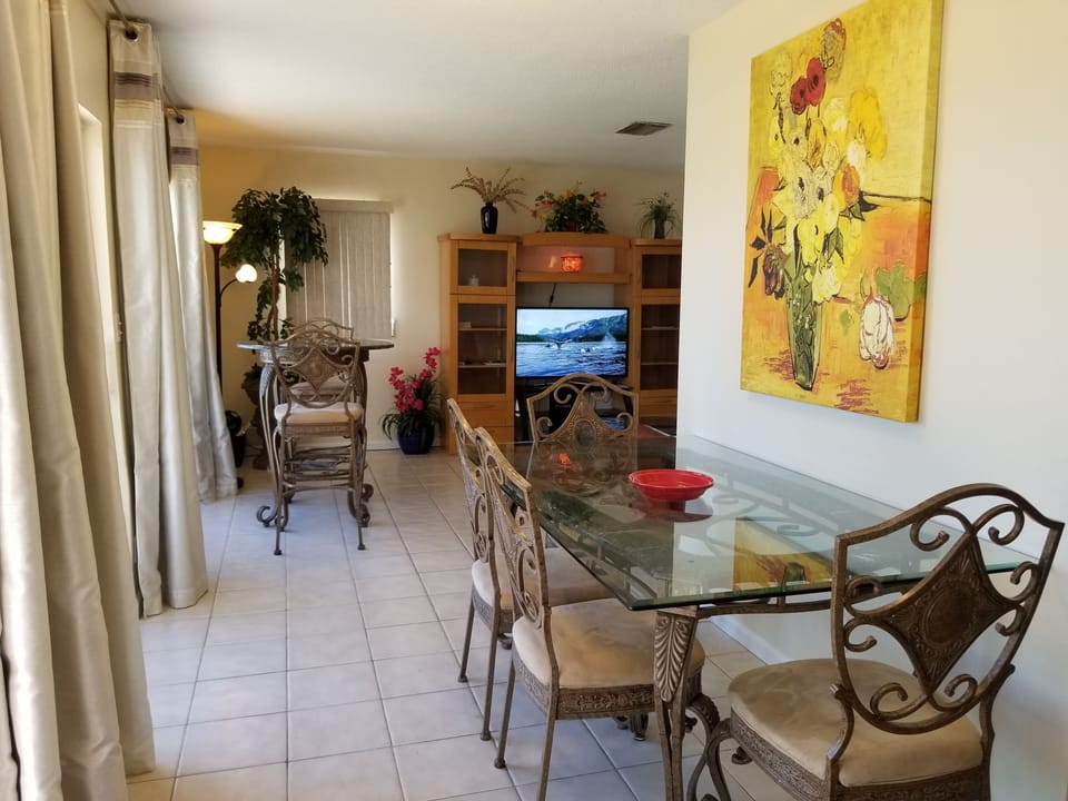 Dining area with ocean view