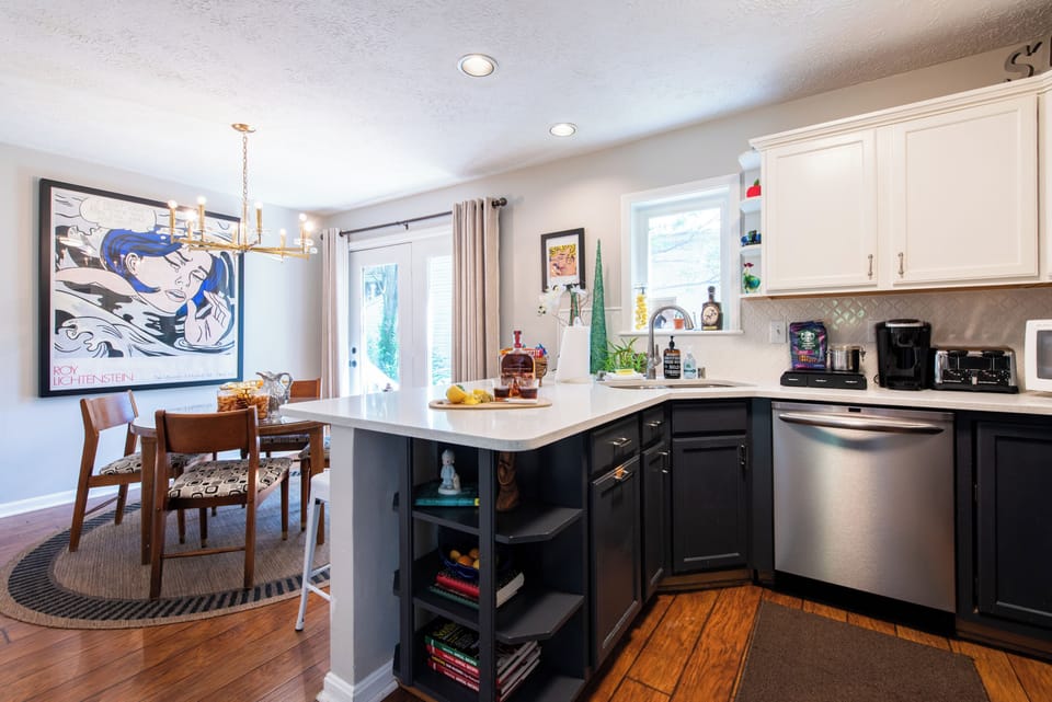 All the modern conveniences in your stylish kitchen/dining area