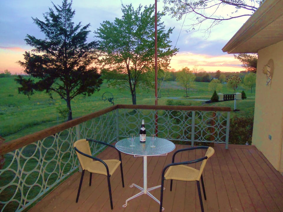Enjoy country sunset on your deck, survey your domaine from your private estate!