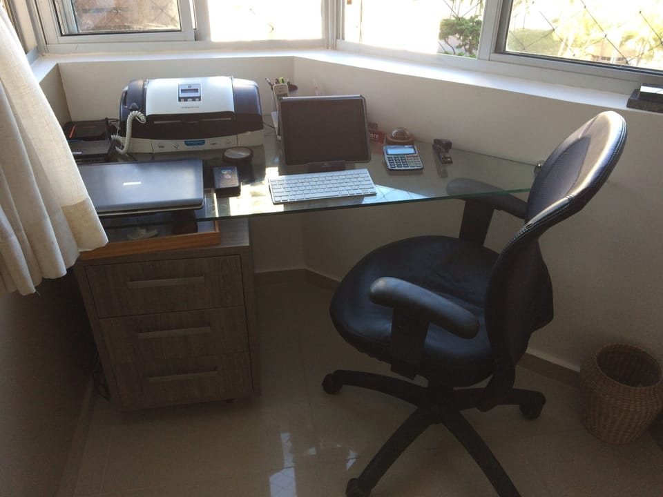 Office Area with Ocean View and Breeze