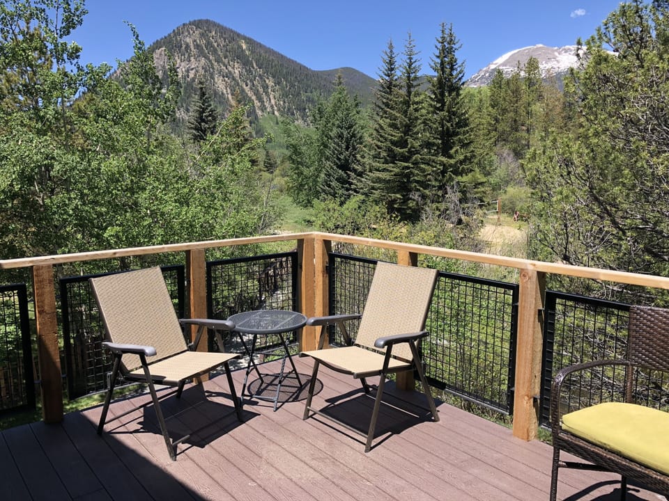 Brand new deck off the Master Bedroom