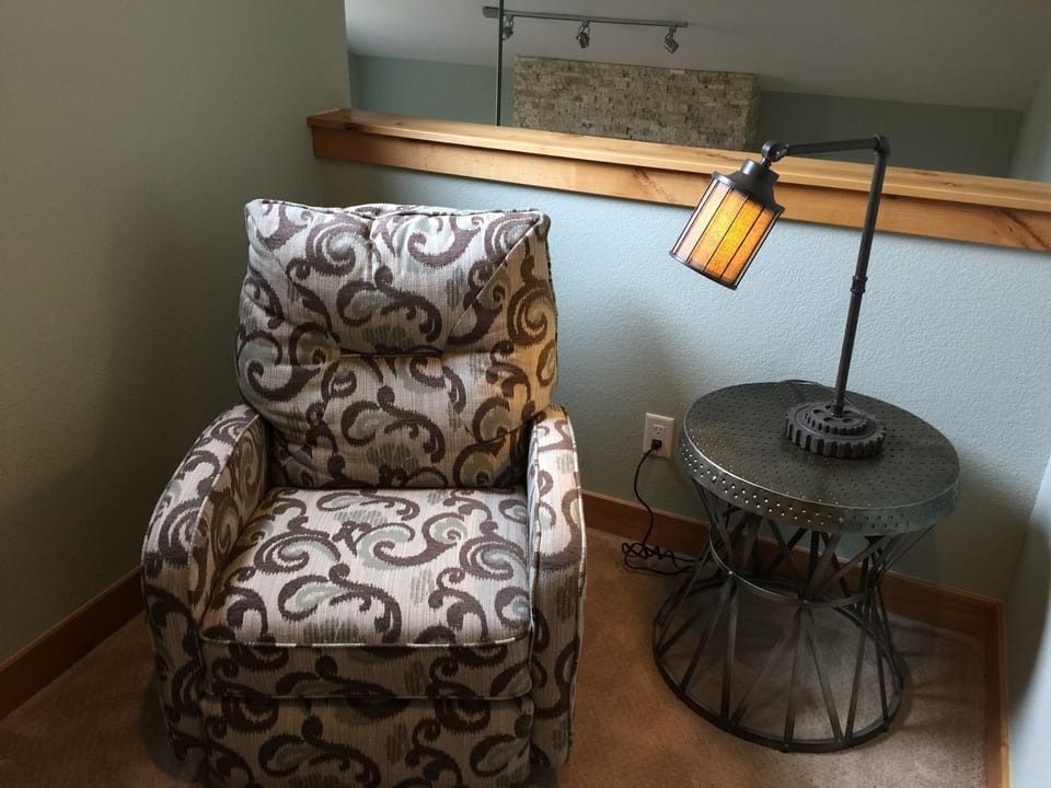 Reading nook outside master bedroom.  You will want to park here for a while.