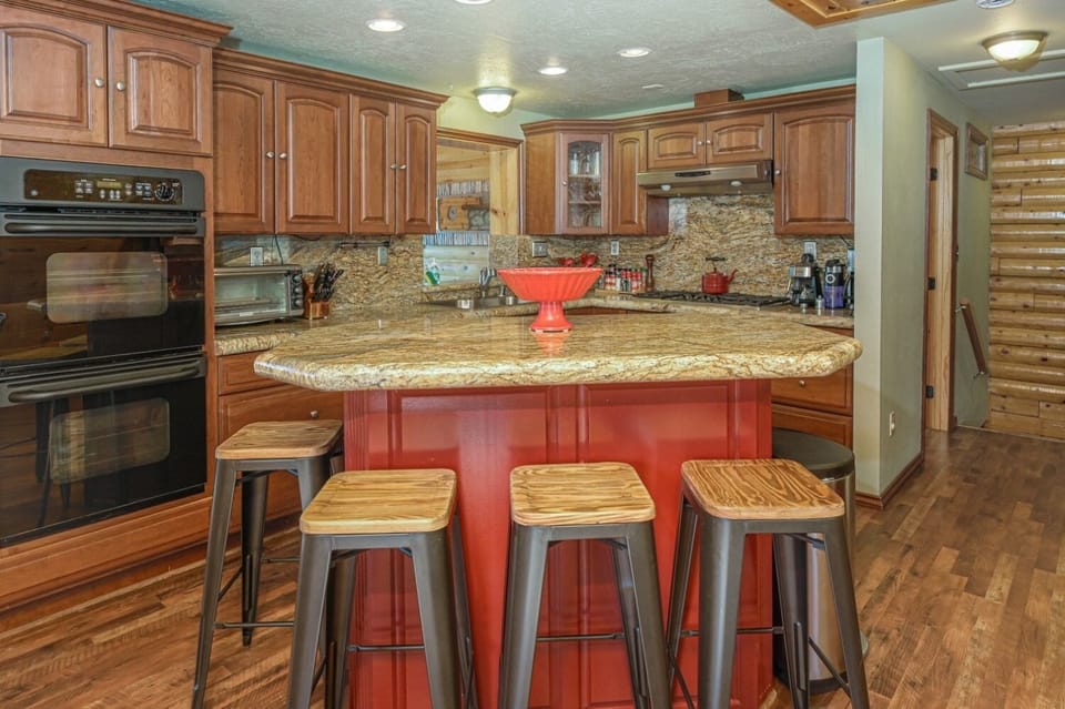 Fully stocked gourmet kitchen with everything to prepare and serve amazing meals