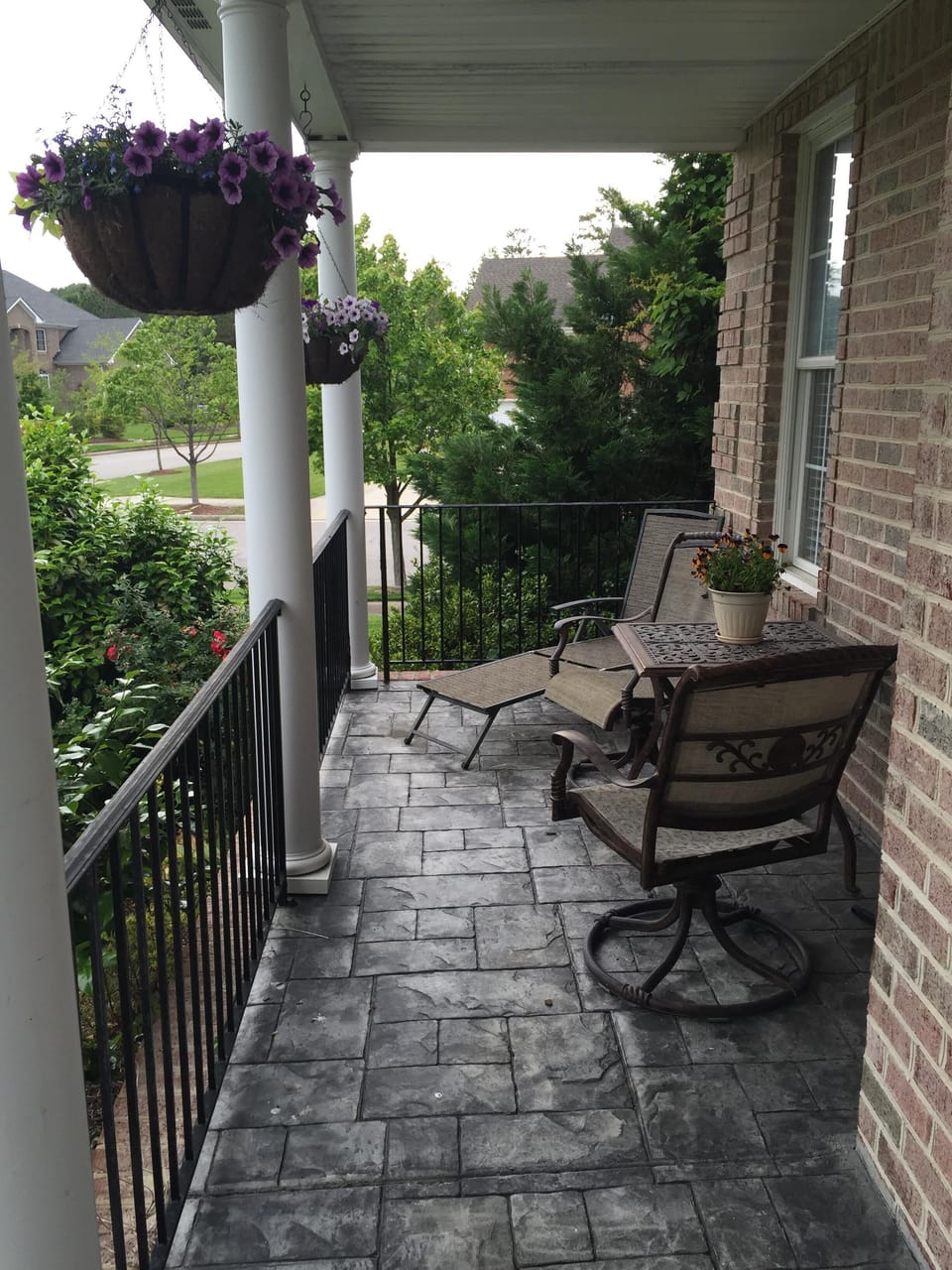Enjoy your morning coffee on our front porch