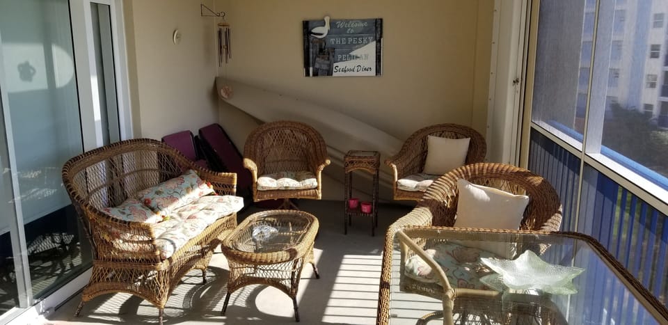 relax on the porch