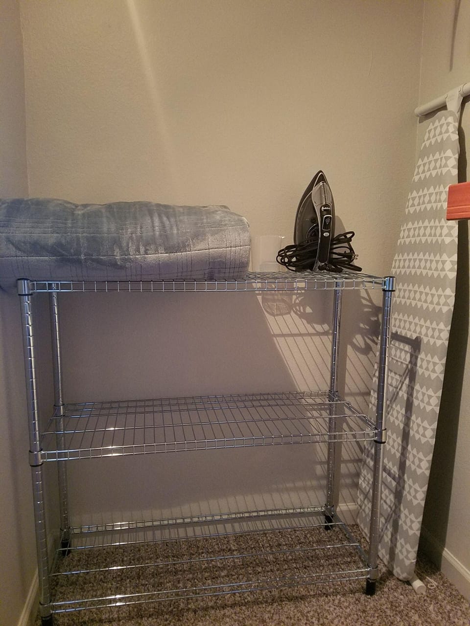 Ironing board and iron