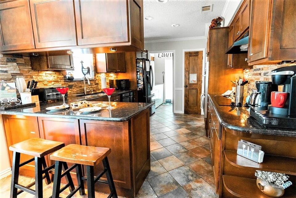Kitchen view to Laundry Room