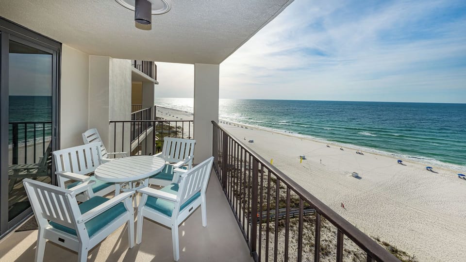 Gather on the balcony for morning coffee and enjoy a stunning sunrise