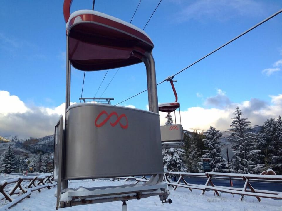 Canyons Cabriolet Lift. Across the street from Condo.