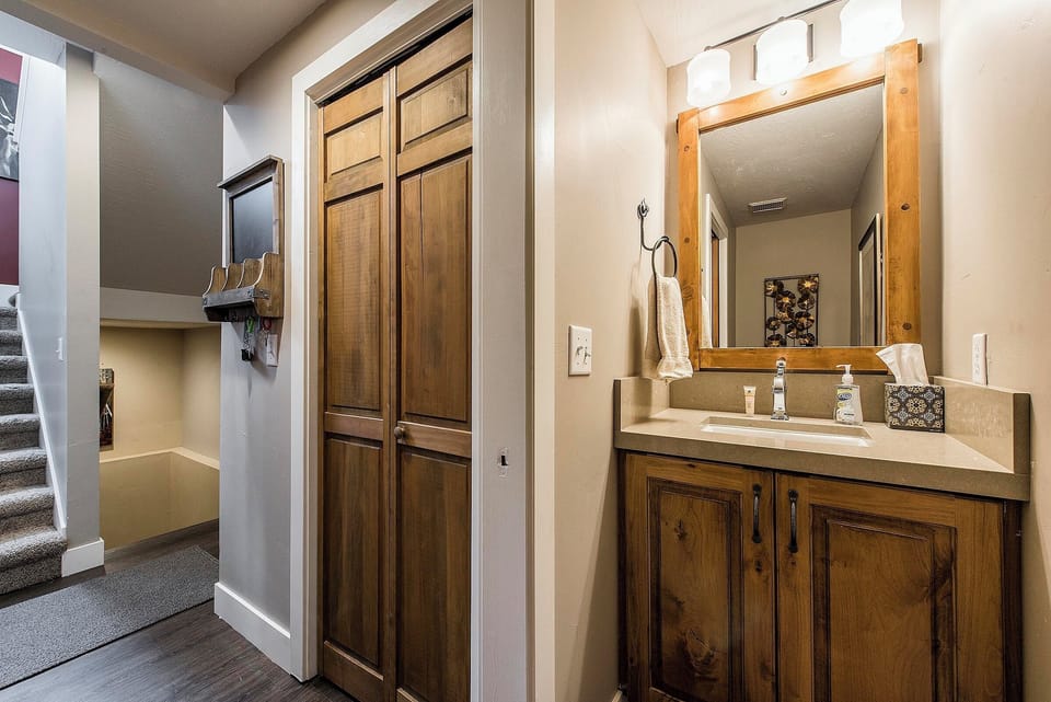 Laundry closet and powder bath on Main Floor.