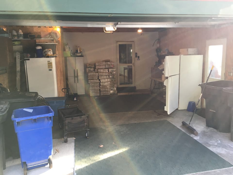 garage with extra refrigeration