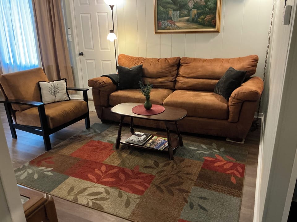 Living Room - seating faces large TV