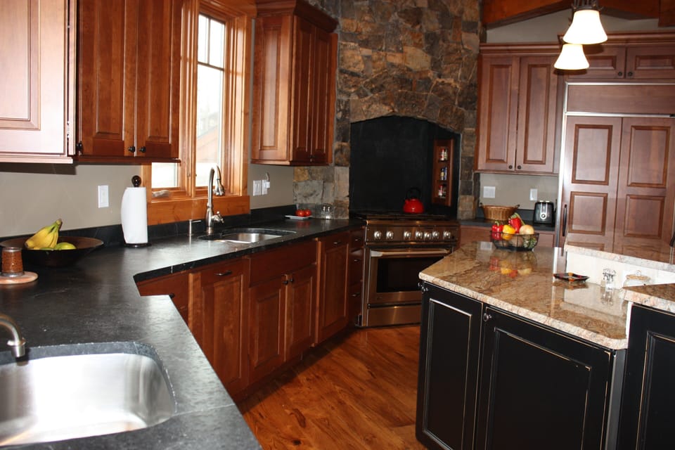 A dream kitchen with everything you need to make and serve a delicious feast.