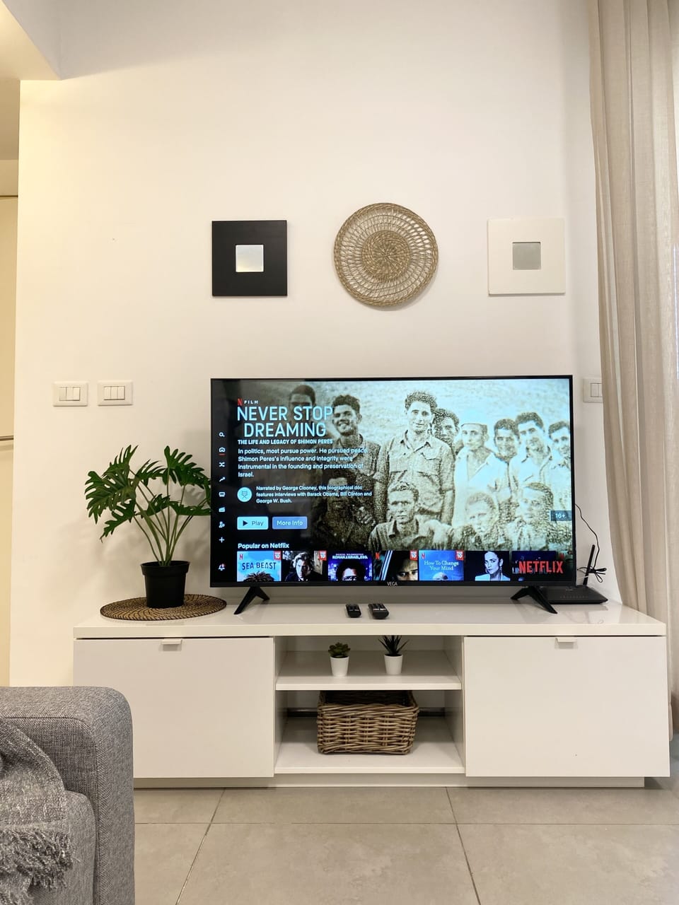 55” Smart TV with unlimited movies/TV shows! 