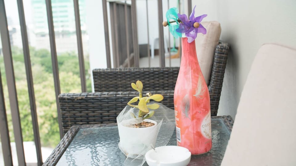 Balcony perfect for coffee or tea.